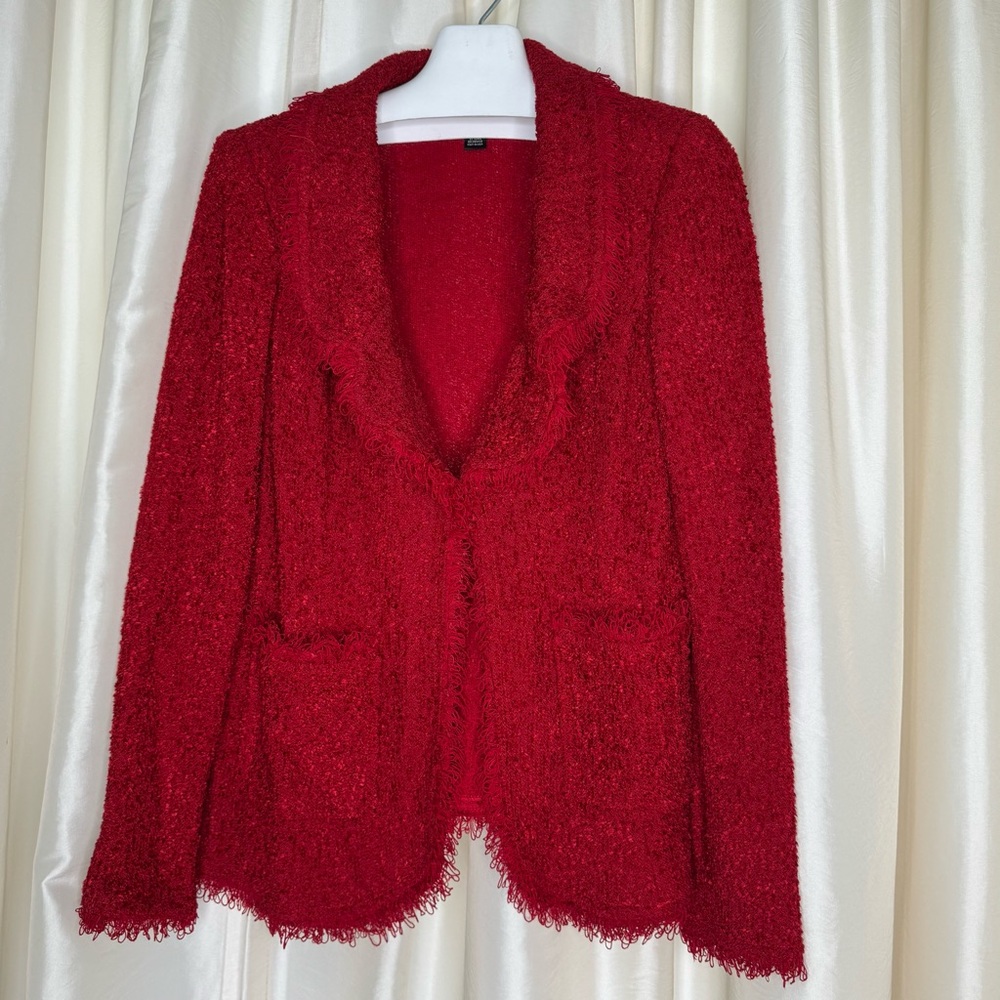 St. John Collection | Knit Blazer | Red | 12